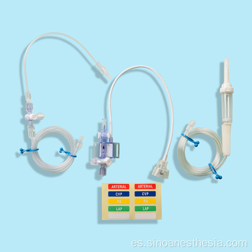 Transductor de presión arterial desechable médico estándar ISO